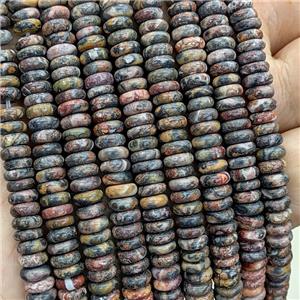 LeopardSkin Jasper Heishi Beads Multicolor, approx 6mm [GB23656]