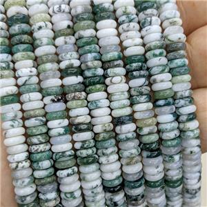 Natural Tree Agate Heishi Beads Green, approx 6mm [GB23659]