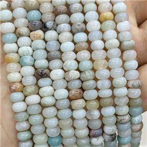 Natural Chinese Amazonite Beads Smooth Rondelle, approx 6mm [GB23668]