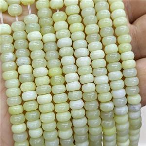 Natural New Mountain Jade Beads Smooth Rondelle Green, approx 6mm [GB23674]