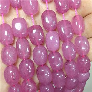 Jade Beads Freeform Pink Dye, approx 13-18mm [GB23701]
