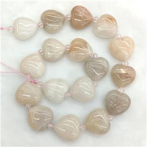 Natural Pink Aventurine Heart Beads, approx 20mm [GB23708]