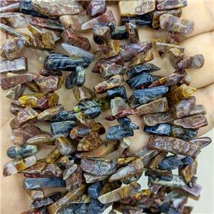 Natural Pietersite Chips Beads Freeform Topdrilled, approx 5-16mm [GB23747]