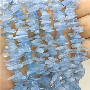 Natural Blue Aquamarine Chips Beads Freeform Topdrilled, approx 5-16mm [GB23748]