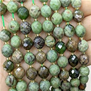 Natural Green Opal Beads Faceted Rice, approx 8-10mm [GB23816]