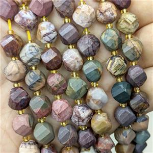 Picasso Jasper Twist Beads Multicolor, approx 9-10mm [GB23870]