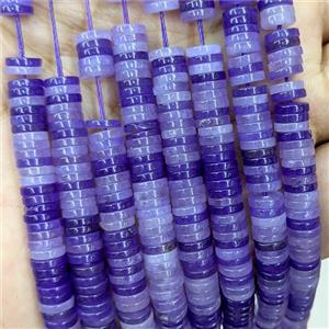 Purple Jade Heishi Beads Dye, approx 1x6mm [GB23950]