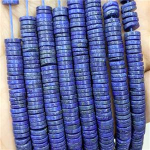 Natural Blue Lapis Lazuli Heishi Space Beads Dye, approx 1x6mm [GB23966]
