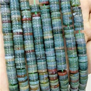 Natural Indian Agate Heishi Beads Multicolor, approx 1x6mm [GB23967]