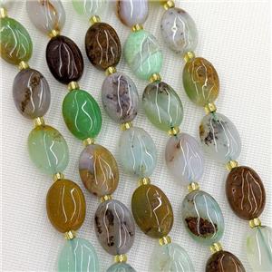 Natural Australian Chrysoprase Oval Beads Green, approx 10-14mm [GB23984]