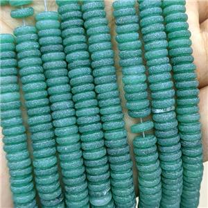 Green Aventurine Heishi Beads Matte, approx 6mm [GB24005]