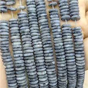 Black Labradorite Heishi Beads Matte, approx 6mm [GB24014]