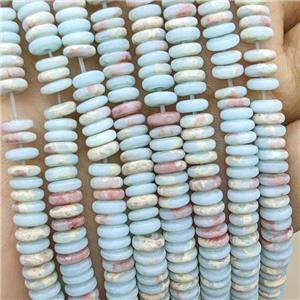 Imperial Jasper Heishi Beads Blue Dye Matte, approx 6mm [GB24016]