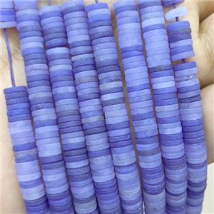 Purple Amethyst Heishi Beads Matte, approx 6mm [GB24023]