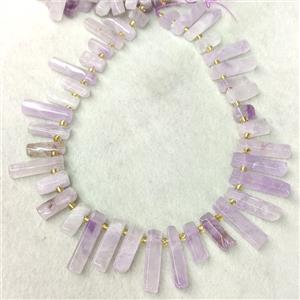 Natural Purple Chalcedony Stick Beads Topdrilled, approx 7-30mm [GB24043]