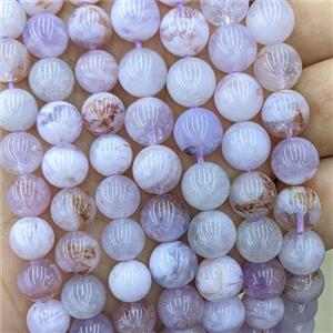 Natural Purple Chalcedony Beads Smooth Round, approx 15mm [GB24069-15MM]