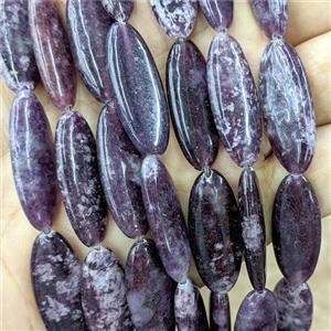 Natural Chinese Lepidolite Oval Beads Purple, approx 12-30mm, 13pcs per st [GB24108]
