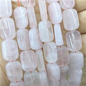 Natural Pink Rose Quartz Rectangle Beads, approx 13-18mm [GB24116]