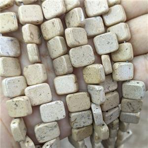 Natural Picture Jasper Beads Rectangle 2holes, approx 5-8mm [GB24125]