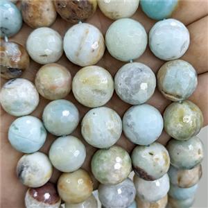 Natural Chinese Amazonite Beads Faceted Round, approx 18mm [GB24127-18MM]