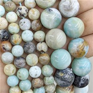 Natural Chinese Amazonite Beads Smooth Round, approx 18mm [GB24128-18MM]
