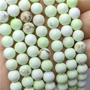Natural Lemon Jasper Beads Olive Smooth Round, approx 8mm [GB24173-8MM]