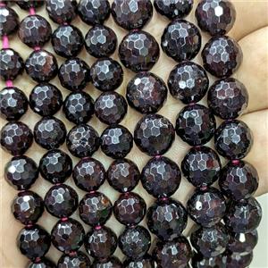 Natural Garnet Beads Faceted Round, approx 6mm [GB24177-6MM]