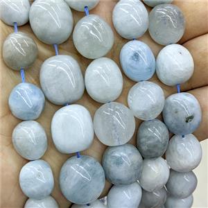 Natural Aquamarine Nugget Beads Blue Freeform, approx 13-17mm [GB24218]