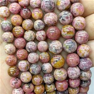 Natural Brazilian Rhodochrosite Beads Red Smooth Round, approx 10mm [GB24223-10MM]