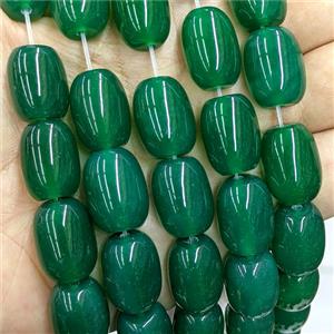 Natural Agate Beads Barrel Green Dye, approx 13-18mm [GB24276]
