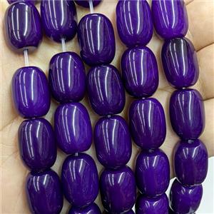 Natural Agate Beads Barrel Purple Dye, approx 13-18mm [GB24277]