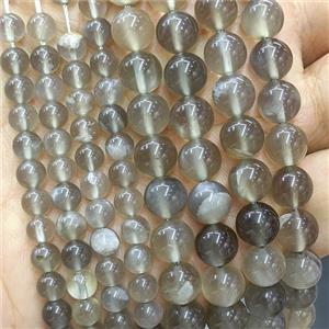 Natural Gray Moonstone Beads Smooth Round, approx 8mm [GB24279-8MM]