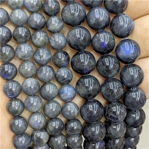 Natural Labradorite Beads Smooth Round AA-Grade, approx 12mm [GB24302-12MM]