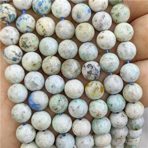 Natural K2 Jasper Beads B-Grade Smooth Round, approx 8mm [GB24323]