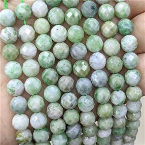 Natural Green Mountain Jade Beads Faceted Round, approx 8mm [GB24329]
