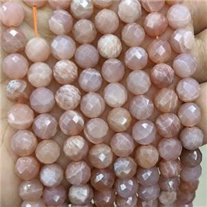 Natural Peach Sunstone Beads Smooth Round, approx 8mm [GB24334]