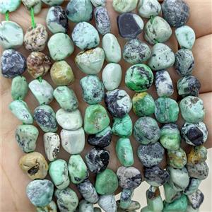 Natural Green Chrysotine Chips Beads Freeform, approx 8-9mm [GB24392]