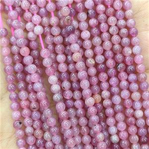 Natural Ruby Beads A-Grade Red Smooth Round, approx 3mm [GB24554]