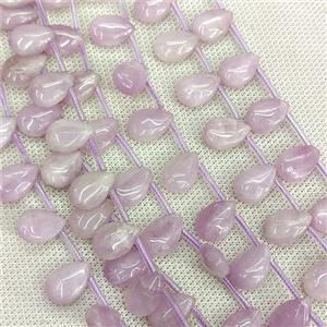 Natural Kunzite Teardrop Beads Topdrilled, approx 10x14mm, 24pcs per st [GB24576]