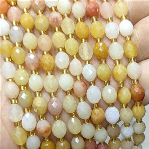 Natural Yellow Aventurine Beads Faceted Rice, approx 6-8mm [GB24710]