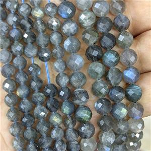 Natural Labradorite Beads Faceted Round, approx 6mm [GB24744-6MM]