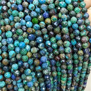 Natural Chrysocolla Beads Faceted Round, approx 6mm [GB24763]