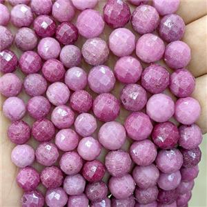 Natural Ruby Beads Faceted Round, approx 10mm [GB24820-10MM]