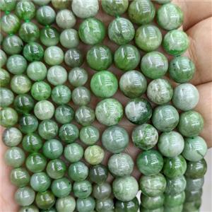 Green Afghanistan Nephrite Jade Beads Smooth Round, approx 8mm [GB24825-8MM]