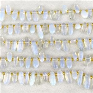 White Opalite Chips Beads Freeform Topdrilled, approx 7-15mm [GB24948]