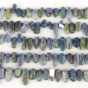 Natural Blue Kyanite Chips Beads Freeform B-Grade Topdrilled, approx 7-15mm [GB24949]
