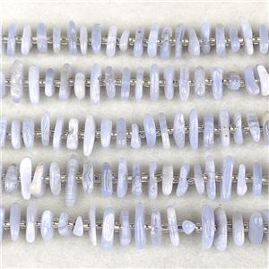 Natural Blue Lace Agate Chips Beads Freeform, approx 7-15mm [GB24951]