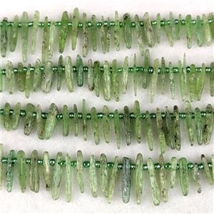 Natural Green Kyanite Chips Beads Freeform Topdrilled, approx 7-20mm [GB24961]