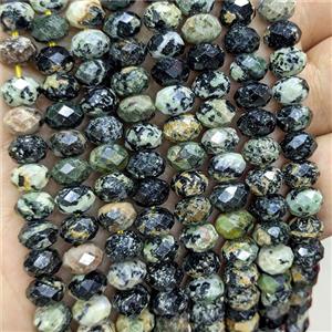 Natural African Turquoise Rondelle Beads Faceted, approx 5x8mm [GB25044]