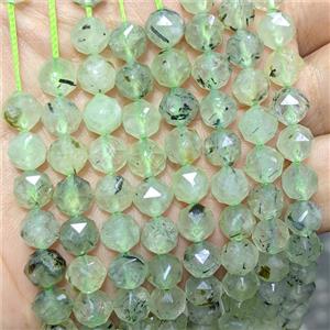 Natural Green Prehnite Beads Cutted Round, approx 8mm [GB25078]